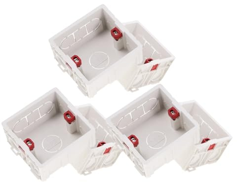 Artibetter 6 Pièces Boîte De Sortie Électrique Extérieure Boîtier Mural Pour Prise Cache-prise Robuste Boîte De Jonction Pour Interrupteur Anti-humidité