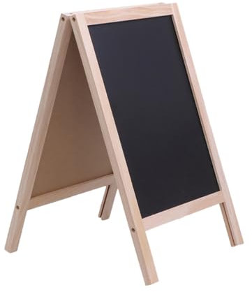 IMIKEYA Holzständer-tafel Beidseitig Beschreibbar Weiße Und Schwarze Anzeigetafeln Für Notizen Partydeko Geschenke Für Junge Mädchen Und Bars