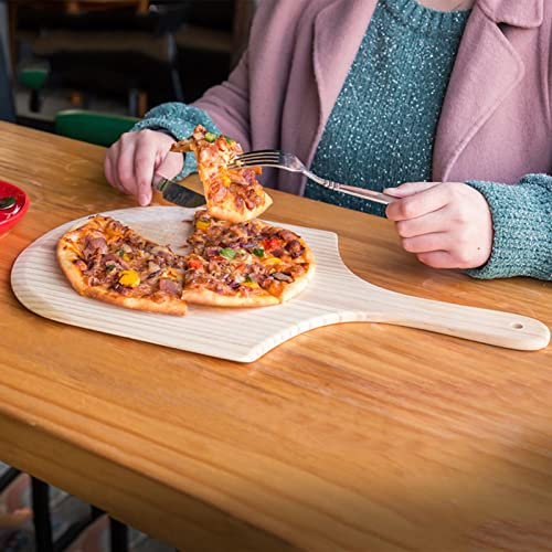 WOTZOV Pala per Pizza in Legno, spatola per Pizza con Manico, Pala per Pizza, per Torte, Pizza, Tutti i forni,23,5 * 37 cm