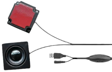 Reinscer Set di altoparlanti da scrivania per monitor con audio surround nascosto, mini USB, set di altoparlanti da scrivania fai da te