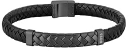BOSS Jewelry Armband für Herren Kollektion TAILORED mit Schwarzem oder Braunem Leder