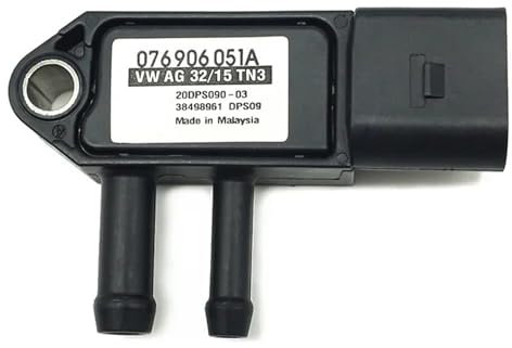 XFYESL Luftmassenmesser Differential Abgasdrucksensor Fit für Audi A3 A4 A6 A8 Q7 Fit für SEAT Skoda Fabia ROOMSTER 076906051A 0281002710 076906051B Luftgüte Sensor