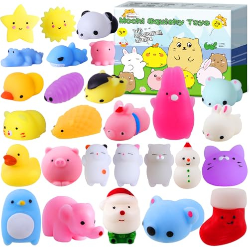 Squishies Mochi Jouet sensoriel pour filles et garçons | Cadeaux surprises variés dès 3 ans, Anti-stress, Cadeau de la Saint-Valentin, Fournitures de salle de classe & Scolaires de rentrée