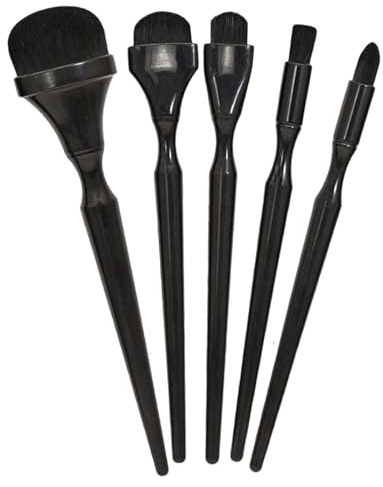 Lot de 5 pinceaux mélangeurs au charbon de bois - 16,5 cm - Pour étudiants, enseignants, artistes professionnels, bricoleurs, loisirs créatifs, salle de classe