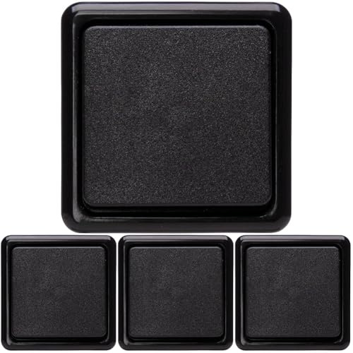 KOPP Interrupteur va-et-vient en saillie standard, noir, universel, 10 A, 250 V, 513605008 (Lot de 4)