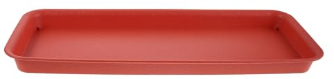HIAKDOFT Sottovaso Rettangolare in Resina 49X20 CM per Vasi di Fiori Grandi, Vassoio Raccogligocce per Piante da Interno ed Esterno, Portavaso per Bonsai Drenaggio Ottimizzato e Protezione