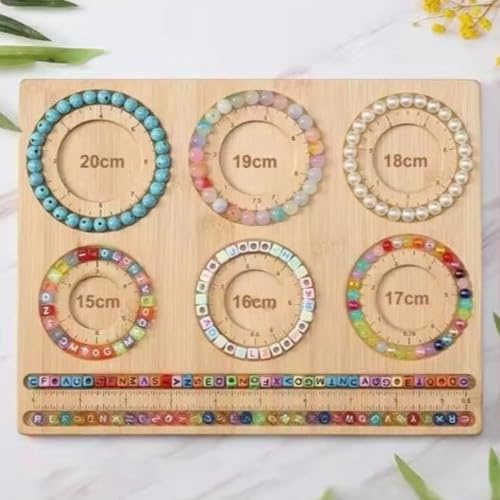 Kuuleyn – planche à perles pour la fabrication de bijoux, fournitures de fabrication de bijoux, plateau de fournitures en bois massif pour l'artisanat