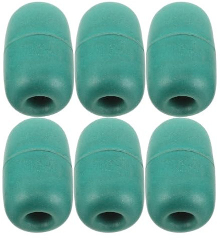 Kisangel 6 st. fiskebryggsflöten: ovala PVC-bojar för nätfiske, ankarboj, krabbflöten, poolmarkör, kajaktillbehör, grön