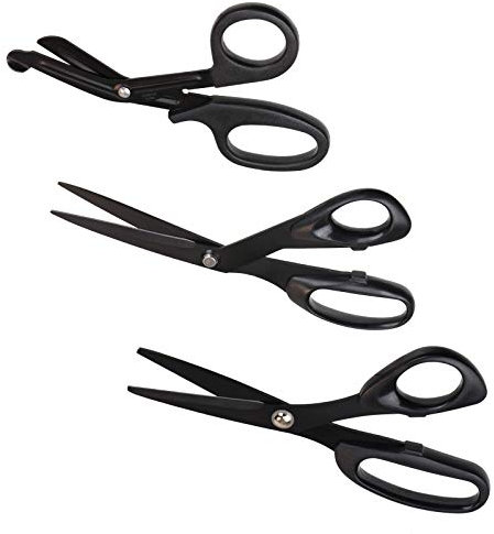 ALPIDEX Taping-Schere für Kinesiologie Tape Verschiedene Modelle Schere für Kinesiologie Tapes Tape-Schere Sporttapes antihaftbeschichtete Schere für Klebeband Verbände Sportbandagen, Länge:21 cm