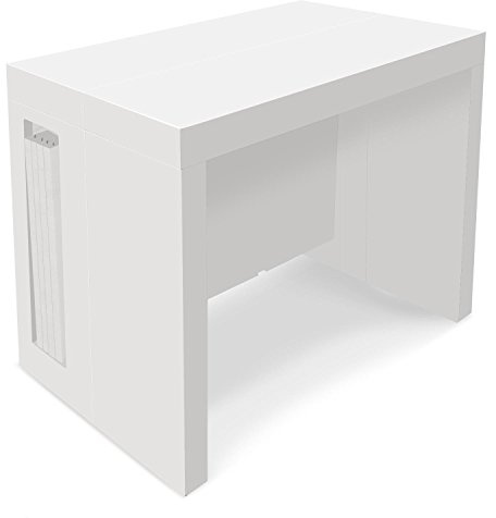 INTENSE DECO Table Console Extensible Loki Blanc laqué