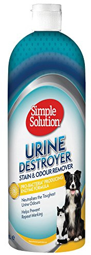 Simple Solution Urine Destroyer Enzymatic, Pet Stain and Odour Remover with Pro-bacteria Cleaning Power - 4 Ltr (4x Pack)