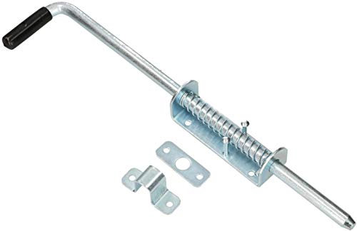 KOTARBAU® Federriegel 420 mm Torriegel Schlossriegel Riegel Türriegel Verrieglung Torschieber Türschieber Torschlossriegel Bodenschieber Verzinkt