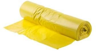 Bolsa de basura – Bolsas de basura – Rollo de bolsa de basura – Bolsa de basura de calidad profesional – Bolsa de basura 110 L amarillo – 30 micras – Caja de 200 bolsas
