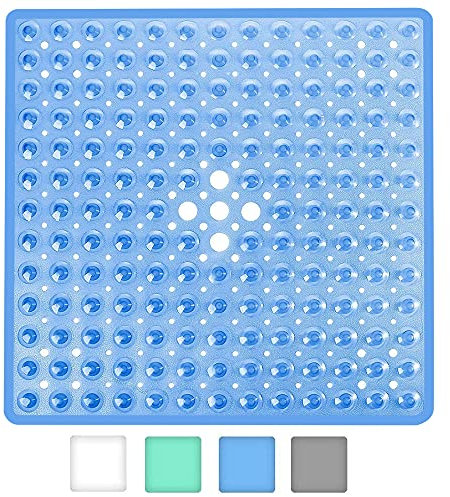 WIMAHA Quadrat Duschmatten,53×53cm rutschfest Badewannenmatten Anti Schimmel Badematten mit Saugnapf, Sicherheits badezimmermatte,maschinenwaschbar Badewannenmatte
