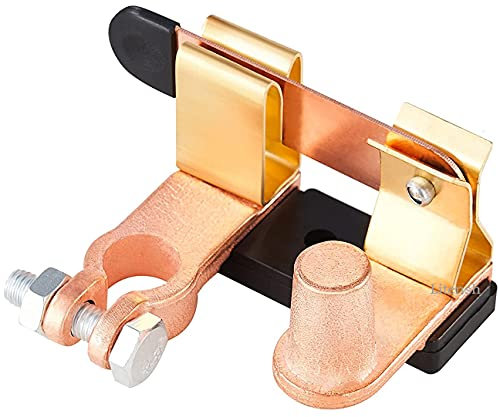 Litensh 12-24V Batterietnnschalter, Batterietrennschalter Messelingechhlalter Battery Switch, Trennschalter Batteriehauptschalter Messerschalter Trenahalter Batterie Klemme Trenner Batterieadapter
