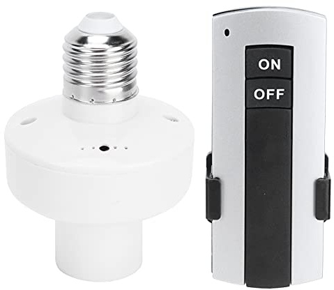 Douille de Lampe de Télécommande, Support de Base D'ampoule de Douille E27 avec Accessoire de Télécommande pour Chambre à Coucher 220V