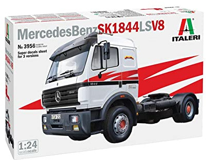 Italeri -3956 Mercedes Benz SK 1844 LS V8, Skala, 1:24, modellkit, plastmodell, modelltillverkning, multifärg, IT3956