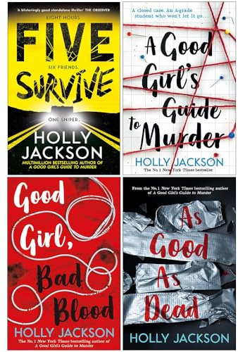 Holly Jackson Collection 4 Books Collection Set (Five Survive, A Good Girl's Guide to Murder, Good Girl Bad Blood, As Good As Dead)