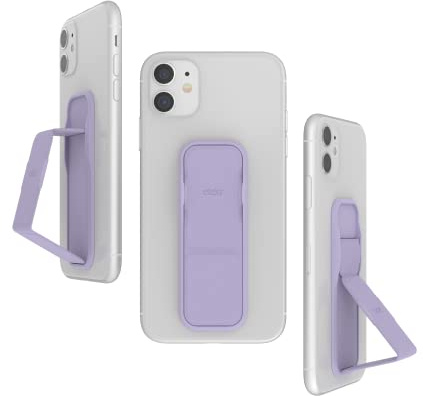 CLCKR Phone Grip and Expanding Stand, Universal Color Match Phone Grip Holder with Multiple Viewing Angles for iPhone 14/13/12, Samsung Galaxy S22 and More, Phones, Tablets, Lilac