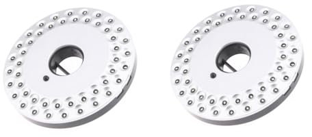 UPKOCH 2 Stücke 48 Camping Und Zelt Licht 48 Lampen Outdoor Tragbare Terrasse Regenschirm Notfall Silber