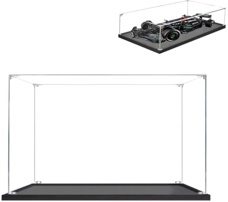 Hosdiy Acryl Vitrine Schaukasten für Lego 42171 - Kompatible mit (Mercedes-AMG F1 W14 E) - Vitrine (Nur Vitrine, Ohne Modellbausatz)