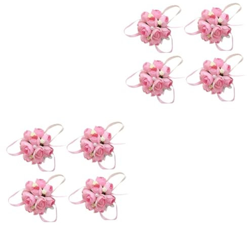 GALPADA 8stücke Teiliges Armband Mit Kunstblumen Für Hochzeiten Elegante Handgelenkblumen Für Feierlichkeiten Tanzpartys Und Outdoor-aktivitäten Perfektes Brautzubehör