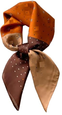 BEILATE Damen Seide Schal Halstuch Seidenschal Seidentuch Scarf Taschentuch Handgelenk Accessoires Stirnband Haarband