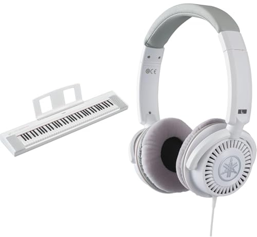 Yamaha NP-35 Piaggero Digital Keyboard with 76 Graded Soft-Touch Sensitive Keys, HPH-150 Headphones