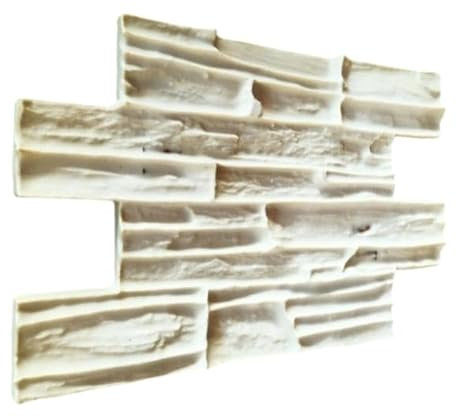 STAMPO FORMA per intonaco stampato CEMENTO FINTA PIETRA Vertical Concrete Stamp, in gomma poliuretanica, Modello Dakota di cm. 60x40 circa, per stampi per pavimento e stampi per pietra