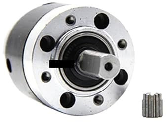 HQDRCY 28-mm-Planetenuntersetzungsgetriebe DIY bürstenloser Schritt-Gleichstrommotor 6-mm-8-mm-Welle (M28GXR)(6MM Shaft-4.0mm Gear,1 Ratio 14)