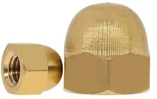 2/5/10 pièces laiton cuivre écrou borgne M3 M4 M5 M6 M8 M10 M12 laiton matériel décoratif écrou boule Sead vis couvercle écrou(M5-10 PCS)