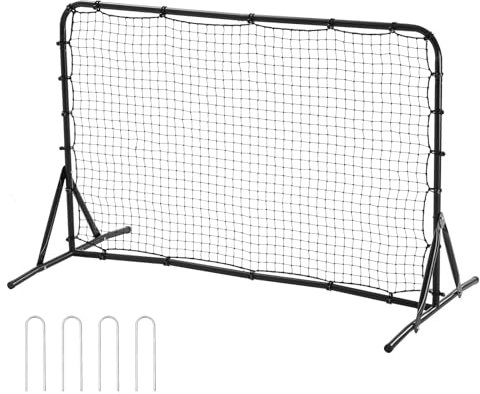 VEVOR Fußball-Rebound-Netz 6 x 4 Fuß tragbares Trainingsgeschenk, doppelseitiges Rebound-Netz, Fußball-Trainingsgerät Hilfsmittel und Ausrüstung für alle Altersgruppen Kick-Back Rebounder