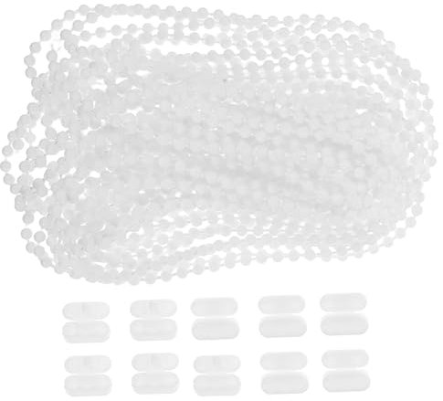 ULTECHNOVO Venetian Blind Lifting Bead Chain for Vertical Shade Blind Cord Roller Chain Repair Kit Easy Installation for Roller Spare Part