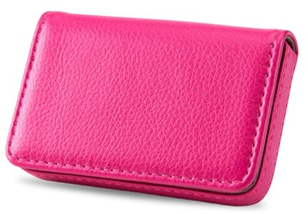 Hnonoxy Visitenkartenetui, Flip-Stil, PU-Leder, Hochwertiger Business-Kartenhalter mit Magnetverschluss, Tasche Business Name Karten Halter, Kreditkartenetui/Brieftasche für Damen und Herren