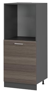 Vicco Oven housing cabinet Raul, Noble gray, 60 cm, for flexible combination within modular kitchen systems