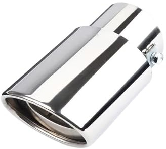 End Trim 2.5 Inlet Car Auto Exhaust Tip Pipe Stainless Steel Chrome Trim Rear Tail Throat For Most Cars Exhaust Tailpipe(SL 1)