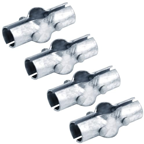 4 Pack 1-7/8 to 1-3/8 Line Rail Clamp, Chain Link Fence Boulevard Part