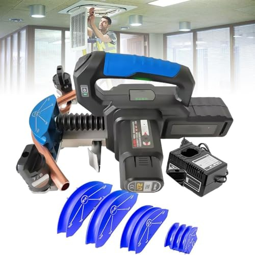 YXZQLOZ Kit piegatubi Idraulici elettrici, Piegatura di precisione del Tubo a 90° per la Riparazione di frigoriferi e condizionatori d'Aria