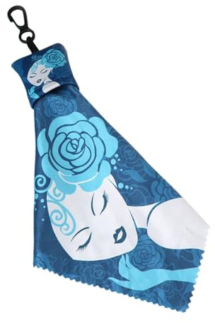 Jeruytgh Chiffon de Nettoyage Microfibre pour Lunettes | Lingette Réutilisable pour Écran avec Porte-Clés | Chiffon pour Objectifs Appareil Photo et Miroirs | Nettoyage Écran Tactile Phone Ordinateur