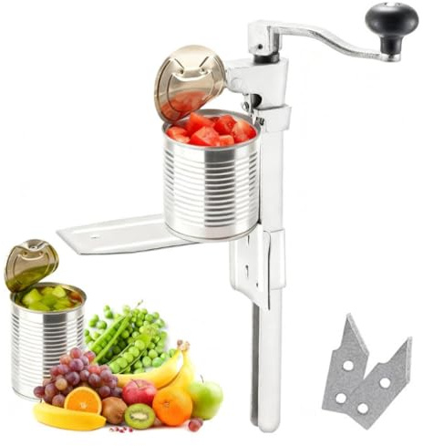 Apriscatole Commerciale Apriscatole Manuali Regolabili, Apriscatole Rotante da Banco per Lattine Grandi 30 Cm / 11,8 Pollici per Ristoranti, Cucine Domestiche 48cm Rod