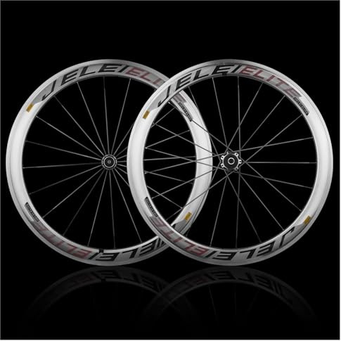 SXSHEYS 700C Laufradsatz mit Felgenbremse für Fixie-Bikes, 50 mm Schnellspanner vorne, 100/130 mm Felge hinten, 7-12-fach Kassette