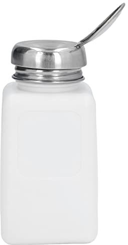 Generic 200ML Antistatisk Lösningsmedelsdispenser ESD Säker Flaska i Rostfritt Stål för Dispensering Av Aceton, IPA Lösningsmedel, Olja | Kompakt Storlek för Elektronikindustrin (Vit)