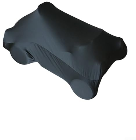 Wlinfetity Go-kart Cover Compatible with Single and Parent-Child Electric Karts - Black or Grey Elastic Dust Cover, 4-Way Stretch Milk Silk Material for Outdoor Indoor Storage(Black 100 * 60 * 32cm)