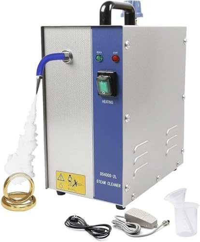 CUTANGELAR 2L/3L Ångtvätt För Smycken, Ångtvätt För Guld Och Silver I Rostfritt Stål, 135℃/275℉. Professionell Ångtvätt. Idealisk För Ringar, Klockor Och Örhängen. I Juvelerarbutiker