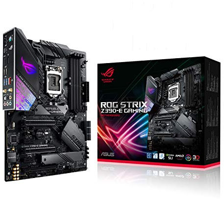 ASUS ROG Strix Z390-E Gaming Mainboard Sockel 1151 (ATX, Intel Z390, 4X DDR4-Speicher, USB 3.1, M.2 Schnittstelle)