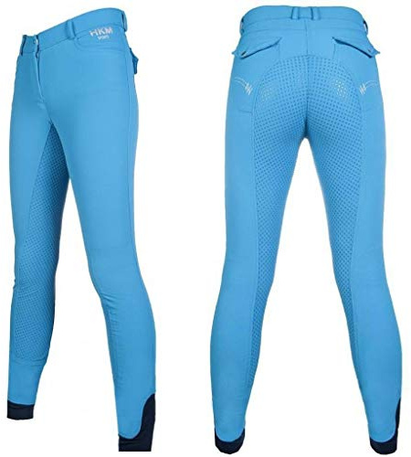 HKM Damen Reithose Silikon Vollbesatz Emma Azur 38