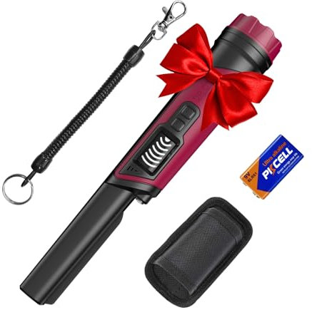 DR.ÖTEK Metal Detector Pinpointer, IP68 Fully Waterproof Handheld Pin Pointer with LCD Screen, Innovative Interference Cancellation Function, Higher Sensitivity, 3 Modes, Great for Gold, Relics, Coins