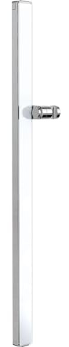 Duravit Universal Duschstange, Brausestange mit höhenverstellbarer Handbrausehalterung, variable Duschstange (810 mm), Weiß Hochglanz