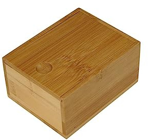 Fackelmann 61143 Boite à Savon, Accessoire Salle de Bain Bambou, Range Savon, Voyage, Boite à Savon Voyage, Bois, 11 x 8,6 x 5,5 cm Marron