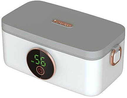 Lonchera Autocalentable, Lonchera Eléctrica De 60 W, Calentador De Alimentos, Tiempo De Calefacción Ajustable De 20 a 60 Min/función De Calefacción De 5 Velocidades, Para El Trabajo Y La Escuela
